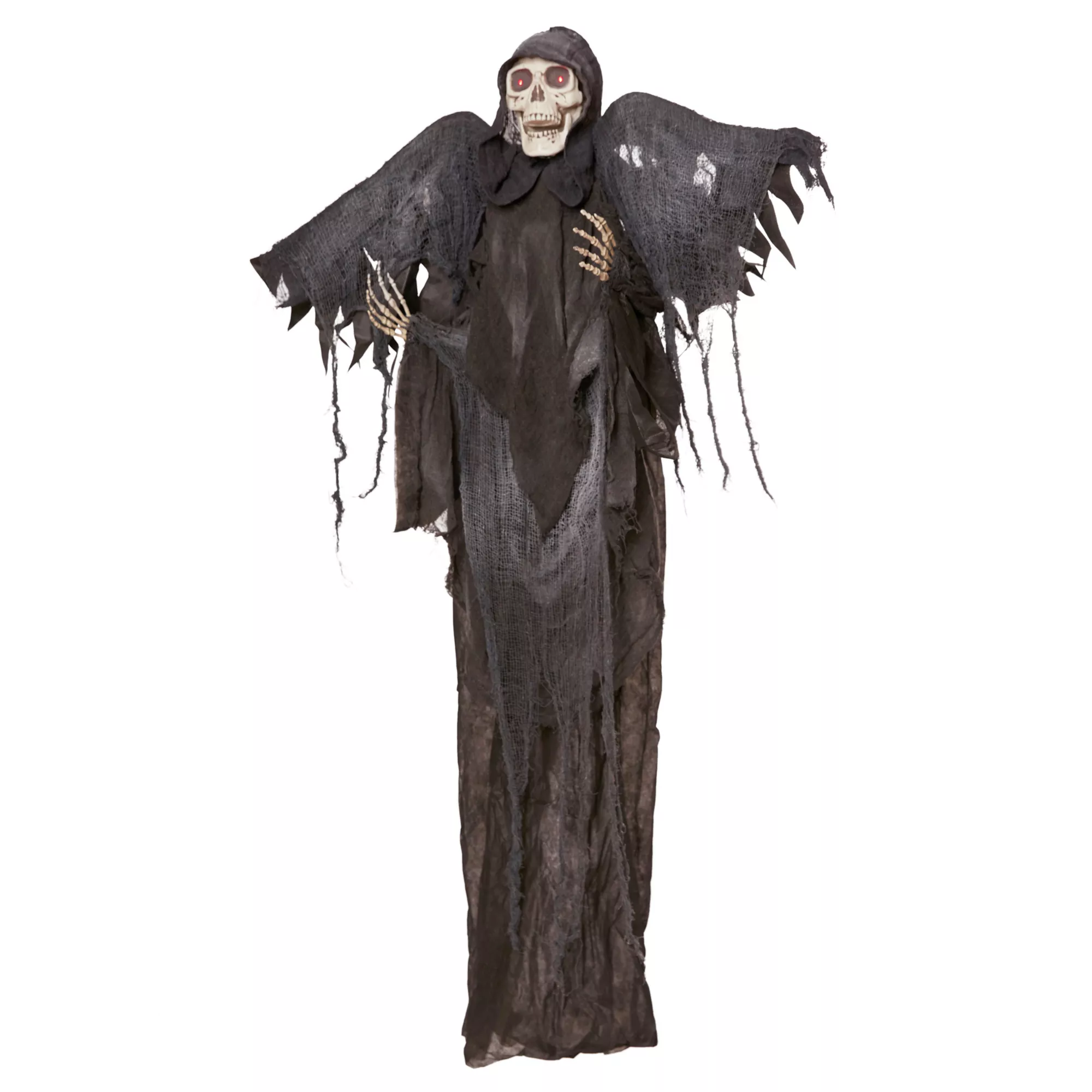 6 Ft Animated Light-Up Hanging Reaper with Wings at Spencer's
