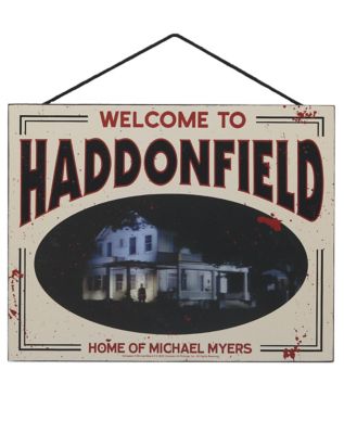 Haddonfield Home of Michael Myers Sign - Halloween - Spencer's