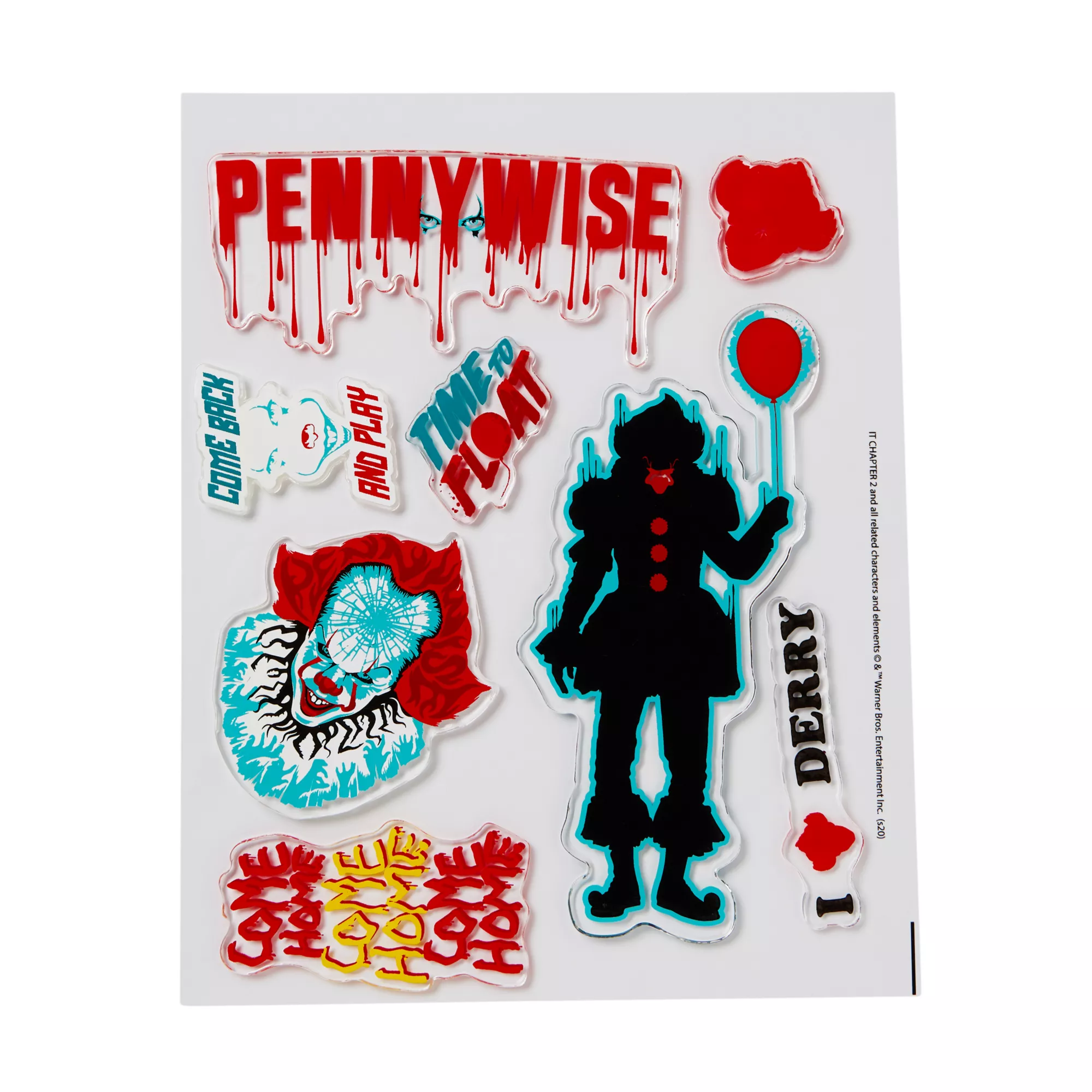 Pennywise Gel Clings - It at Spirit Halloween
