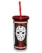 Jason Voorhees Jersey Cup with Straw - Friday the 13th