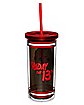 Jason Voorhees Jersey Cup with Straw - Friday the 13th