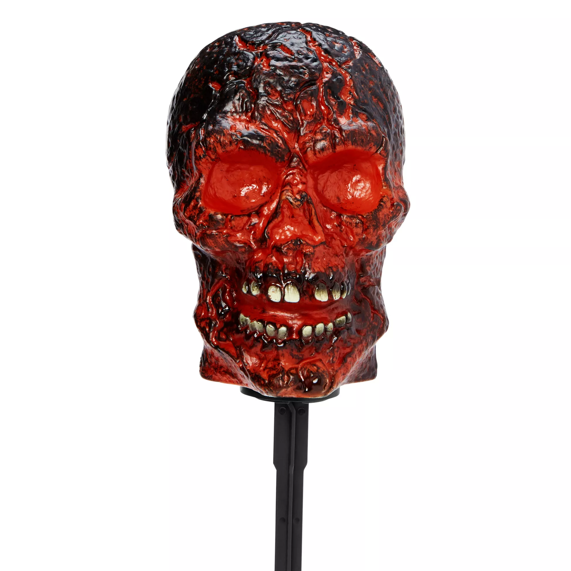 Light-Up LED Burning Skull Pathway Markers at Spencer's