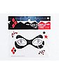 Harley Quinn Peel and Stick Face Tattoo Decals - DC Comics