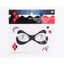 Harley Quinn Peel and Stick Face Tattoo Decals - DC Comics at Spirit Halloween