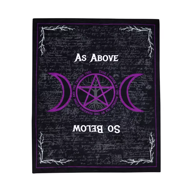As Above So Below Fleece Blanket Spencer s