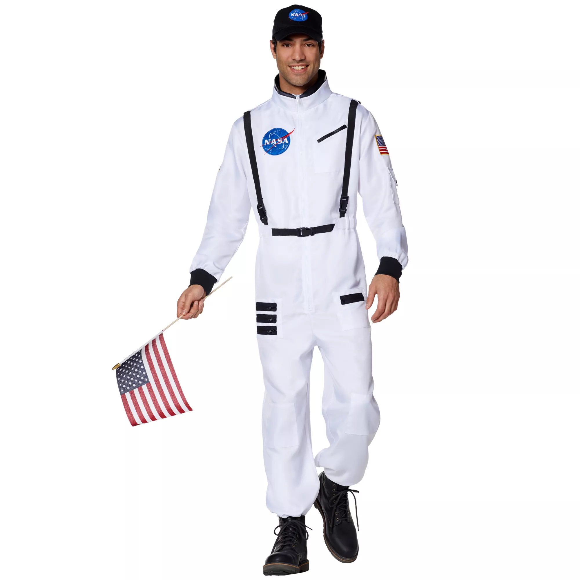 Adult White NASA Jumpsuit -  NASA at Spencer's