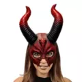 Devil Horn Half Mask at Spirit Halloween