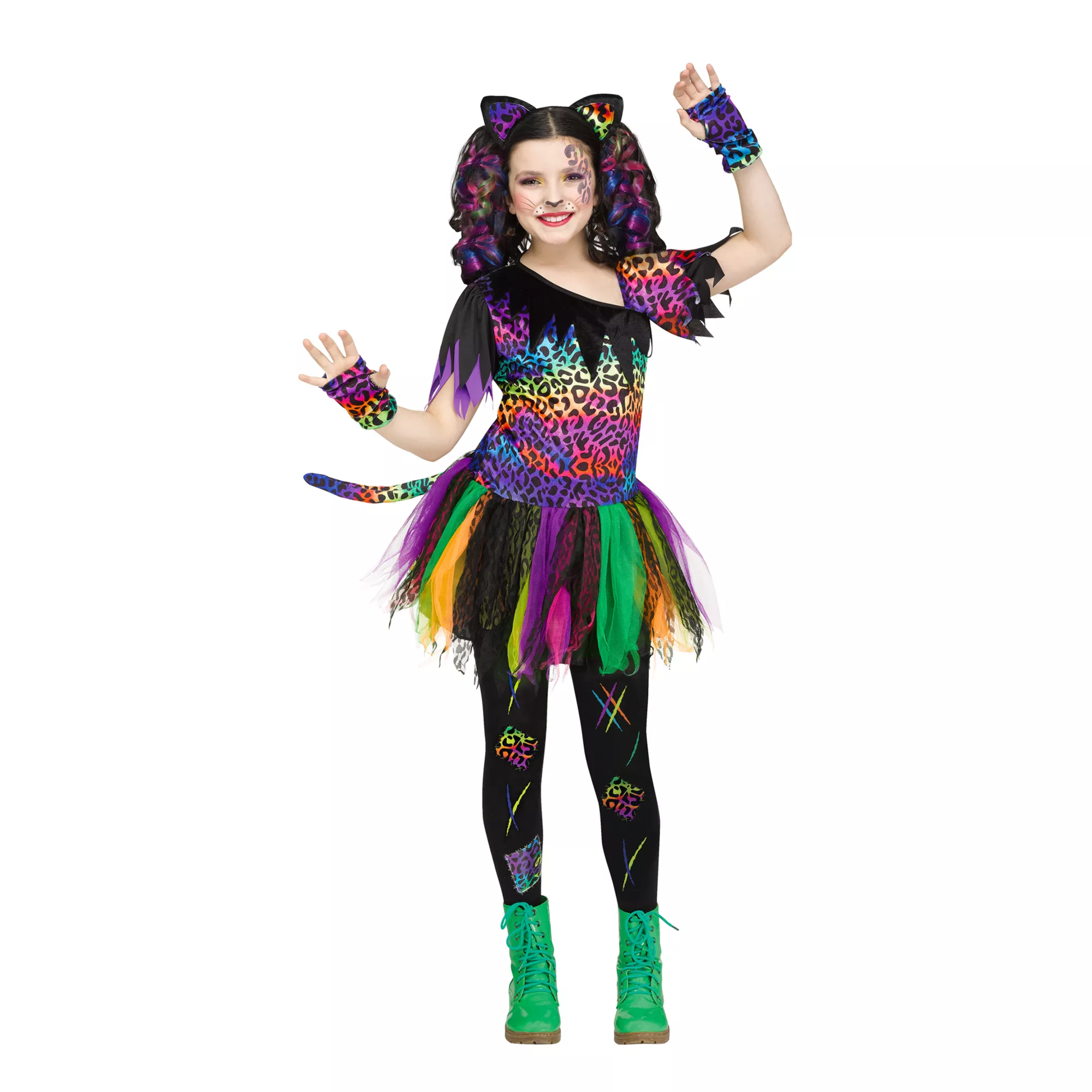 Kids Wild Rainbow Cat Costume at Spirit Halloween