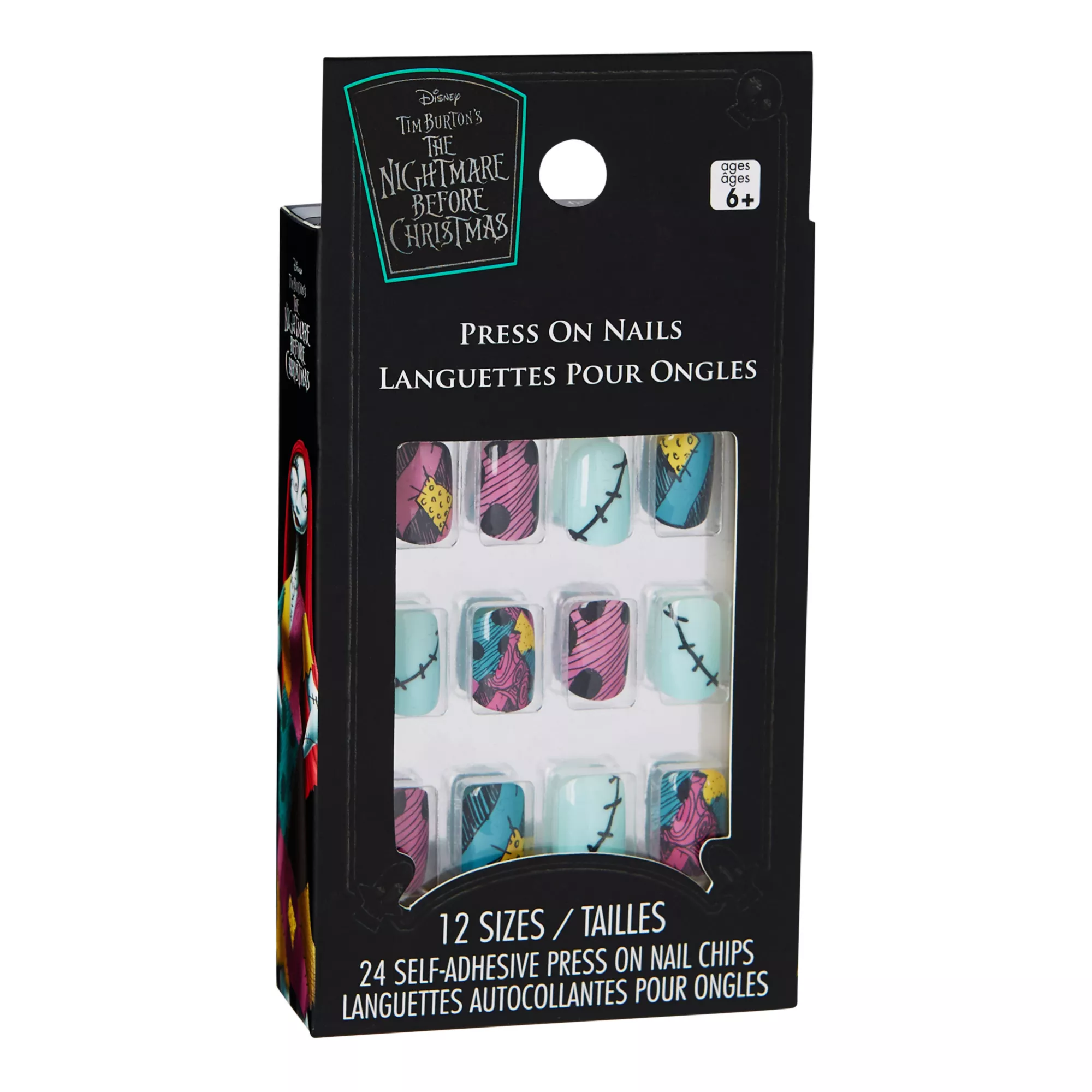 Kids Sally Press-On Nails - The Nightmare Before Christmas at Spencer's