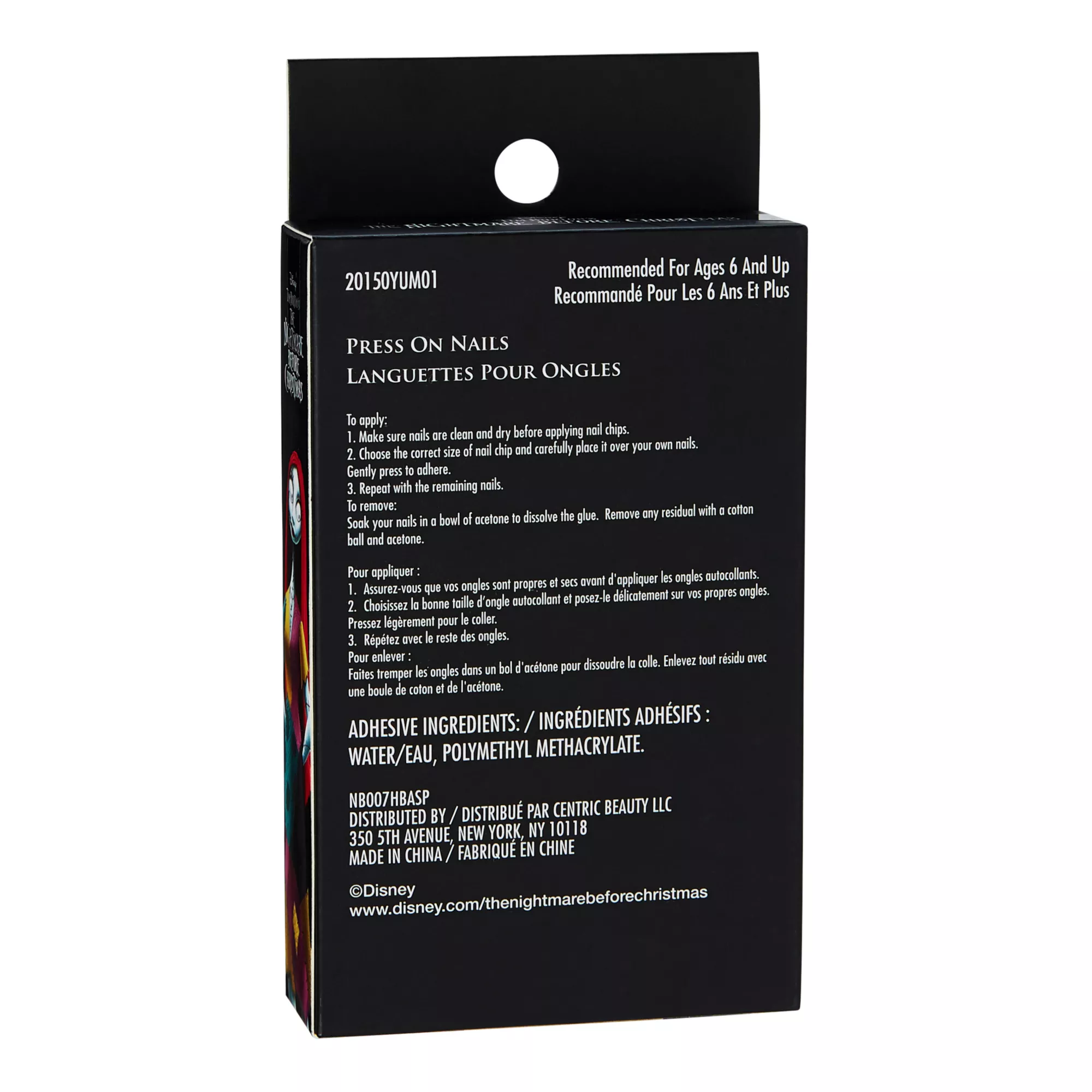 Kids Sally Press-On Nails - The Nightmare Before Christmas at Spencer's