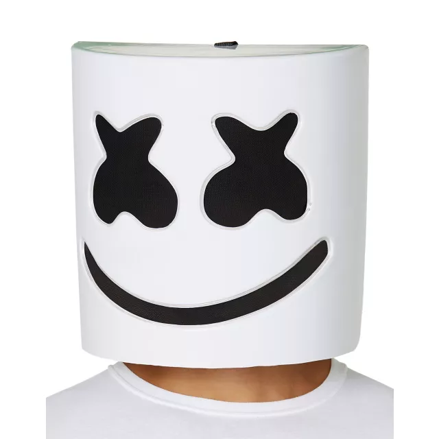 Adult Light-Up LED Marshmello Half Mask at Spencer's
