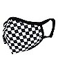 Checkered Black and White Face Mask