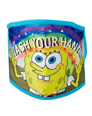 SpongeBob SquarePants Face Mask - Spencer's
