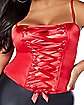 Red Lace-Up Corset