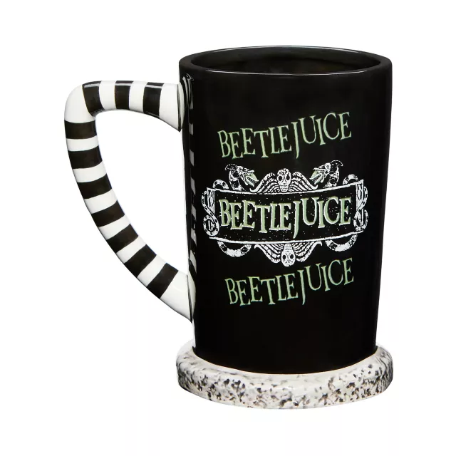 Here Lies Betelgeuse Molded Tombstone Coffee Mug 20 oz. - Beetlejuice at Spirit Halloween