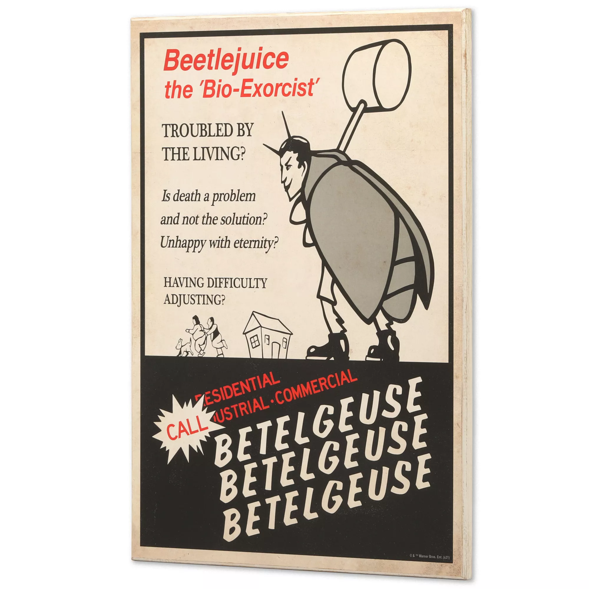 Advertisement Beetlejuice Sign