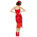 Adult Red Sequin Flapper Dress at Spirit Halloween