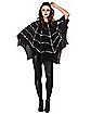 Adult Sequin Spider Web Poncho