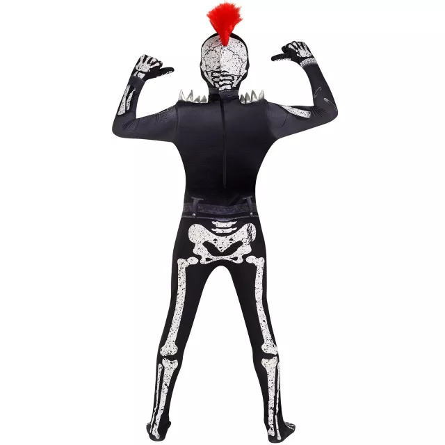 Kids Punk Skeleton Skin Suit Costume at Spirit Halloween