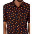 Pumpkin Print Button Down Shirt at Spencer's