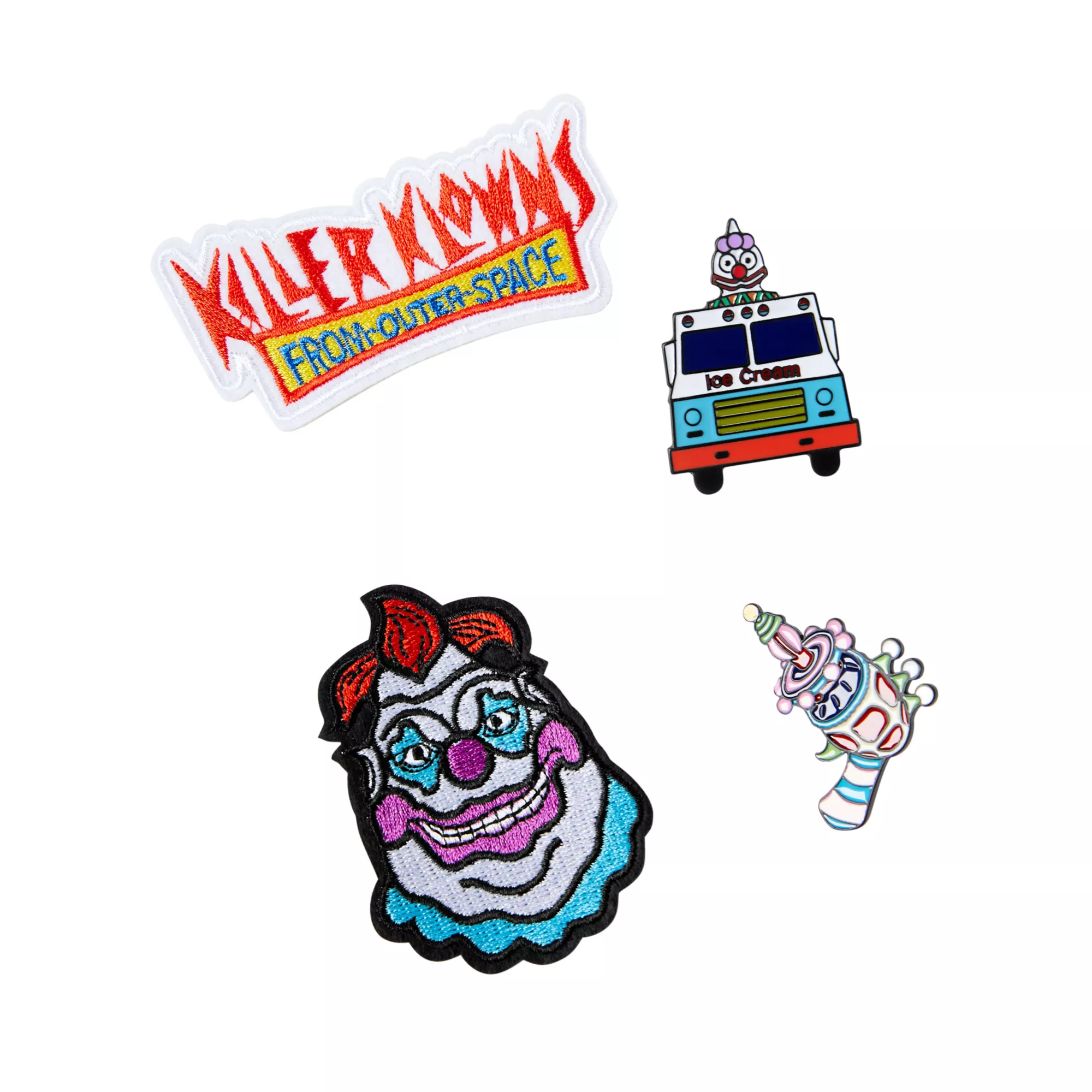 Killer Klowns from Outer Space Pin and Patch Set at Spencer's
