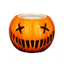 Molded Pumpkin Coffee Mug 30 oz. - Trick 'r Treat at Spirit Halloween