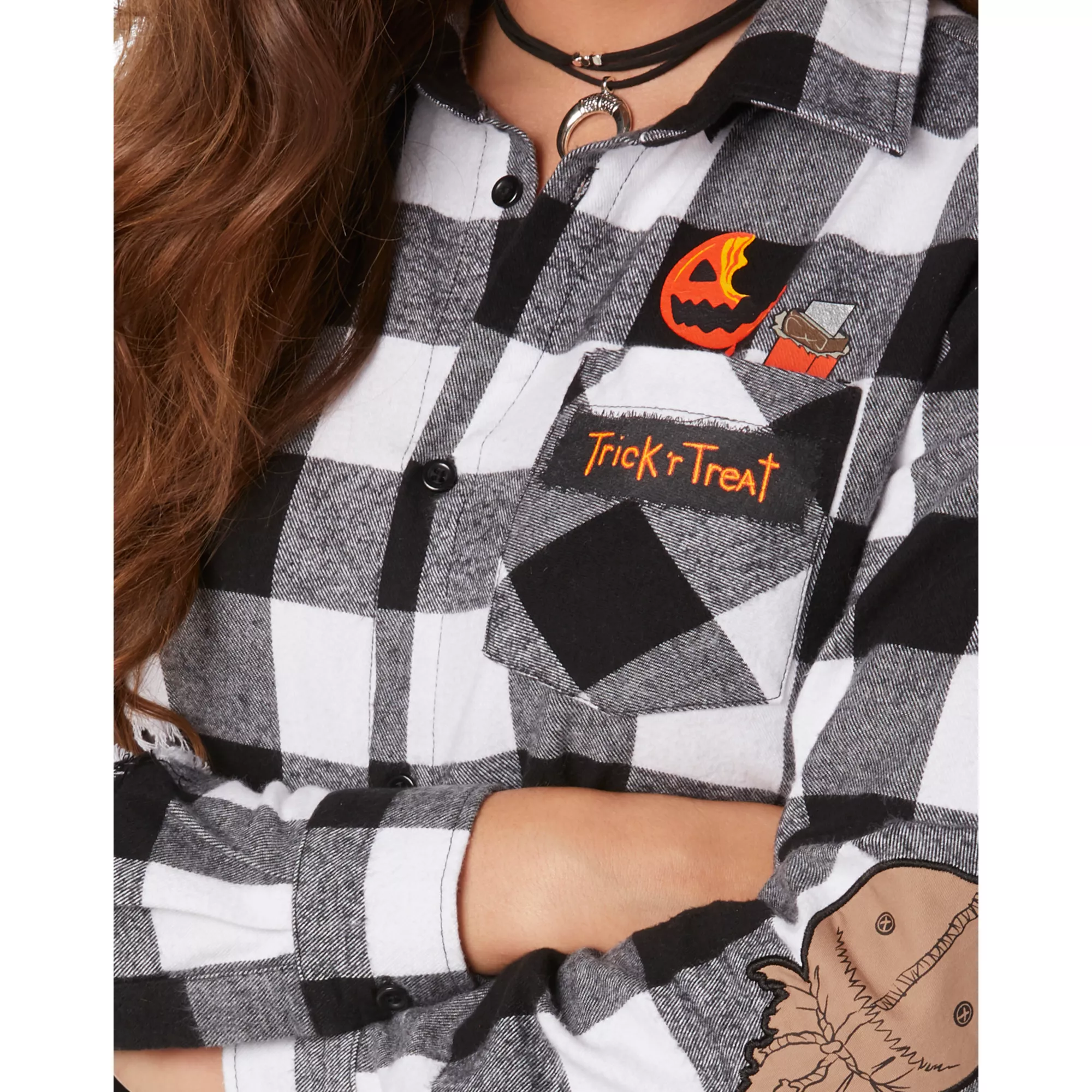 Adult Flannel Shirt - Trick 'r Treat at Spirit Halloween