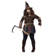 Adult Creepy Scarecrow Plus Size Costume at Spirit Halloween