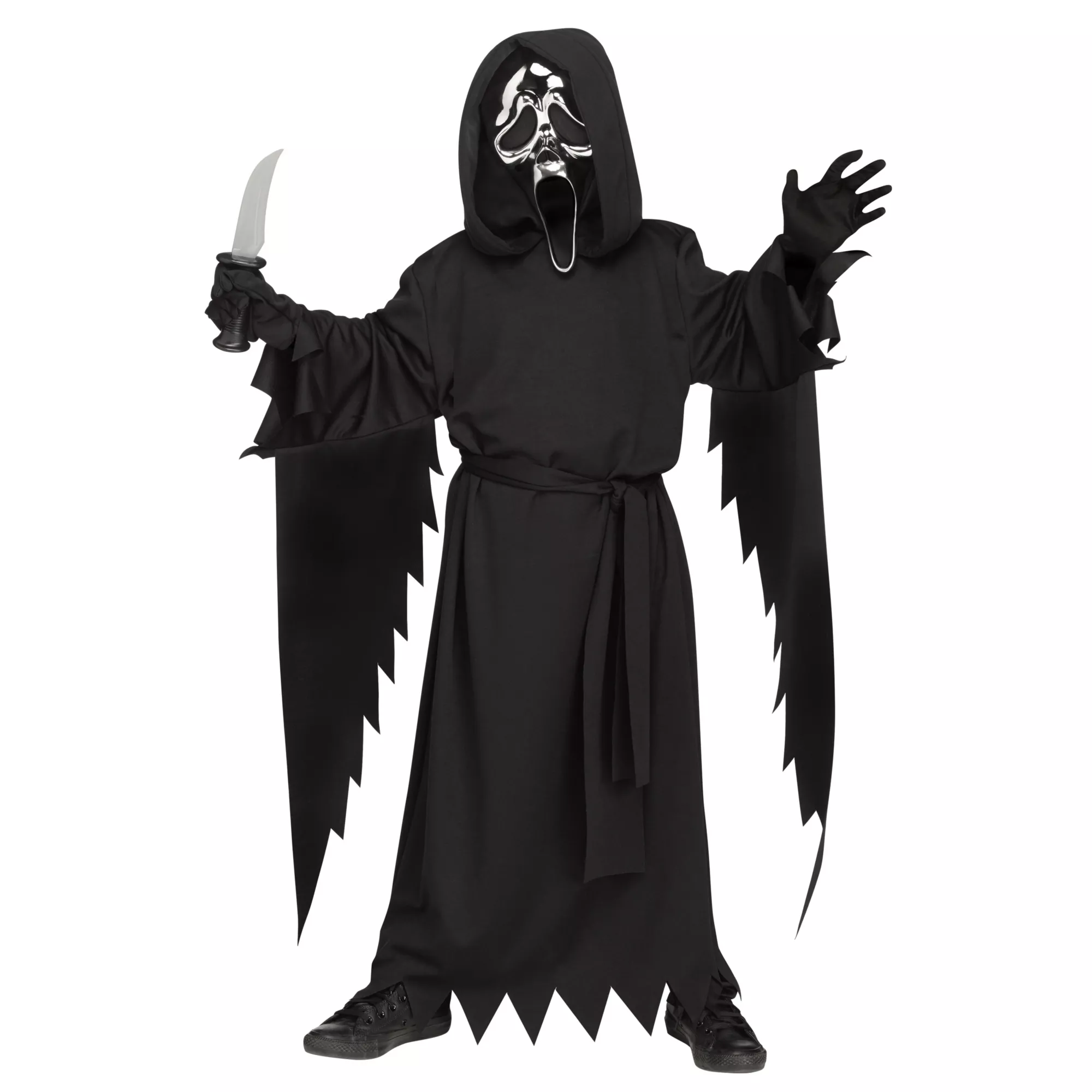 Kids Chrome Ghost Face Costume at Spencer's