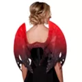 Red and Black Glitter Devil Wings at Spirit Halloween