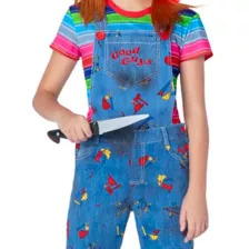 Kids Chucky Overalls Costume at Spencer's