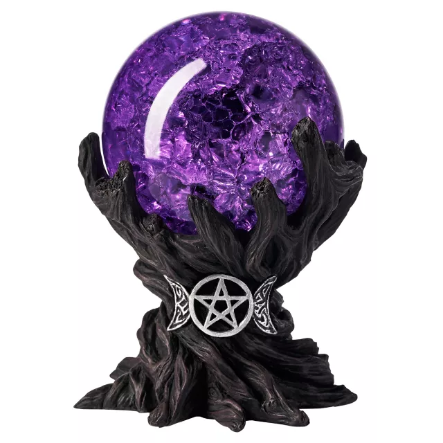 Glass Pentagram Crystal Ball at Spencer's