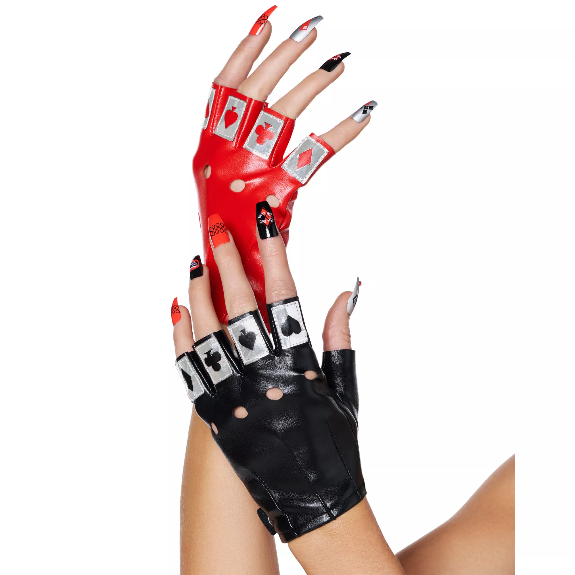 Harley Quinn Fingerless Gloves - The Suicide Squad at Spirit Halloween