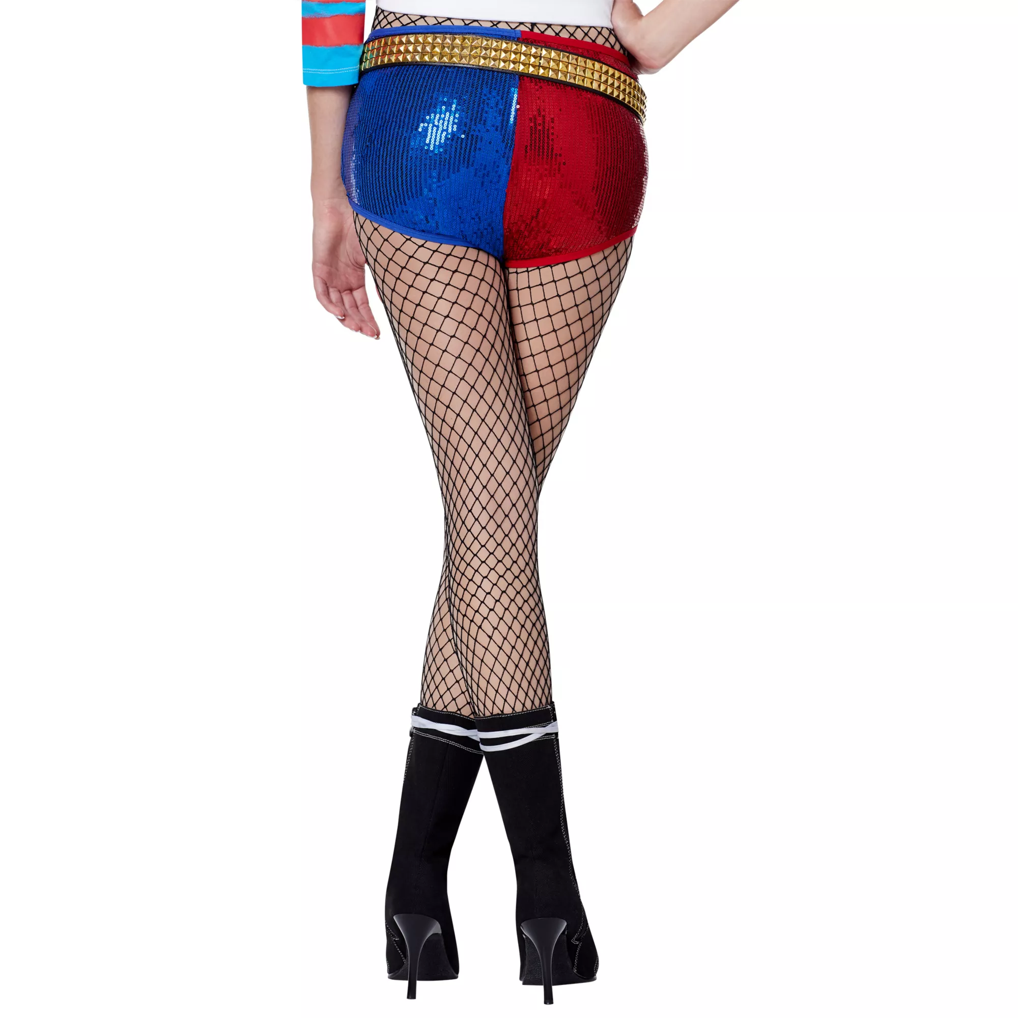 Adult Harley Quinn Sequin Shorts - Suicide Squad at Spencer's