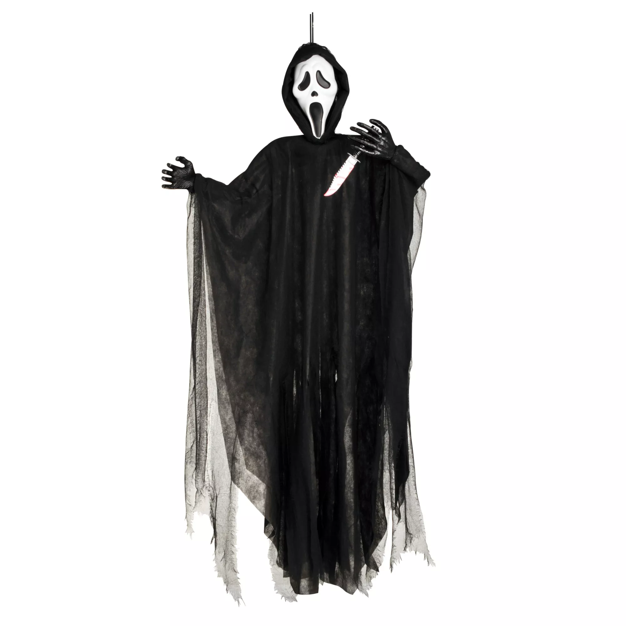 5 Ft Light-Up Ghost Face Hanging Prop - Decorations at Spencer's