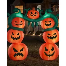 9 Ft Light-Up Jack-O'-Lantern Archway Inflatable Decoration at Spirit Halloween