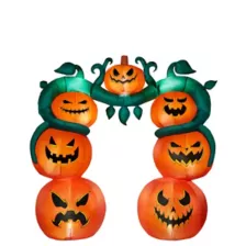 9 Ft Light-Up Jack-O'-Lantern Archway Inflatable Decoration at Spirit Halloween