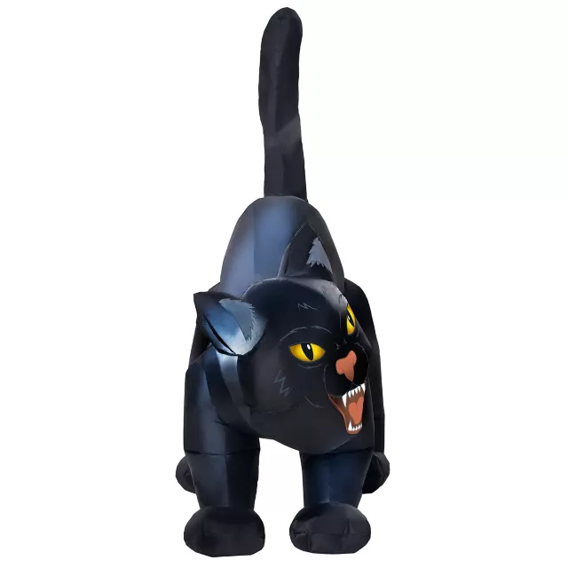 4 Ft Light-Up Scary Cat Inflatable - Decorations at Spirit Halloween