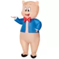 Adult Porky Pig Inflatable Costume - Looney Tunes at Spirit Halloween