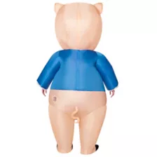 Adult Porky Pig Inflatable Costume - Looney Tunes at Spirit Halloween