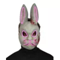 Light-Up EL Wire Bad Bunny Half Mask at Spencer's