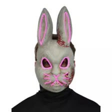 Light-Up EL Wire Bad Bunny Half Mask at Spencer's