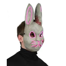 Light-Up EL Wire Bad Bunny Half Mask at Spencer's