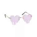 Drippy Heart Sunglasses at Spencer's
