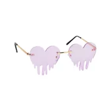 Drippy Heart Sunglasses at Spencer's