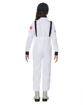 Kids White NASA Jumpsuit Costume