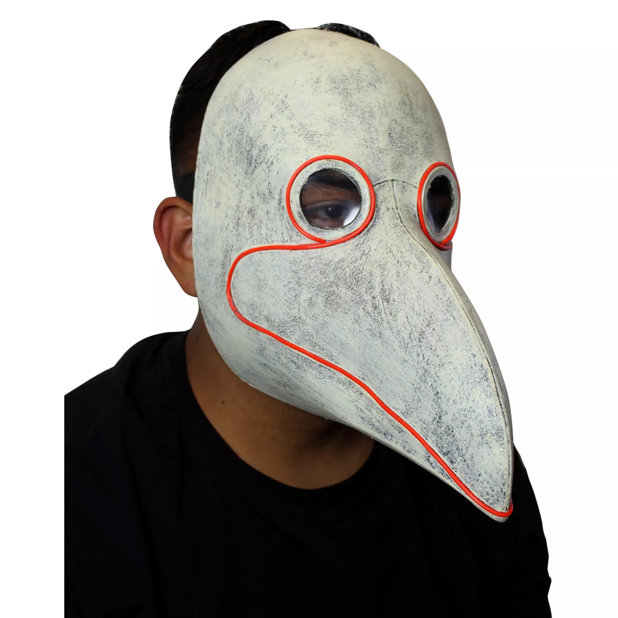 Light-Up LED Plague Doctor Half Mask at Spirit Halloween