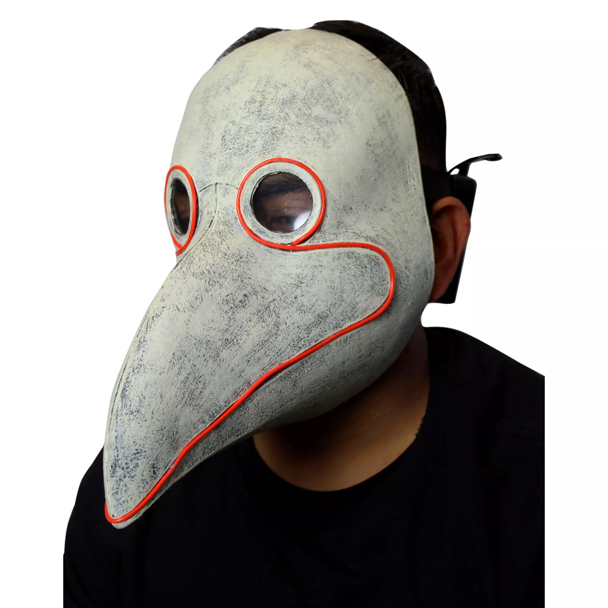 Light-Up LED Plague Doctor Half Mask at Spirit Halloween