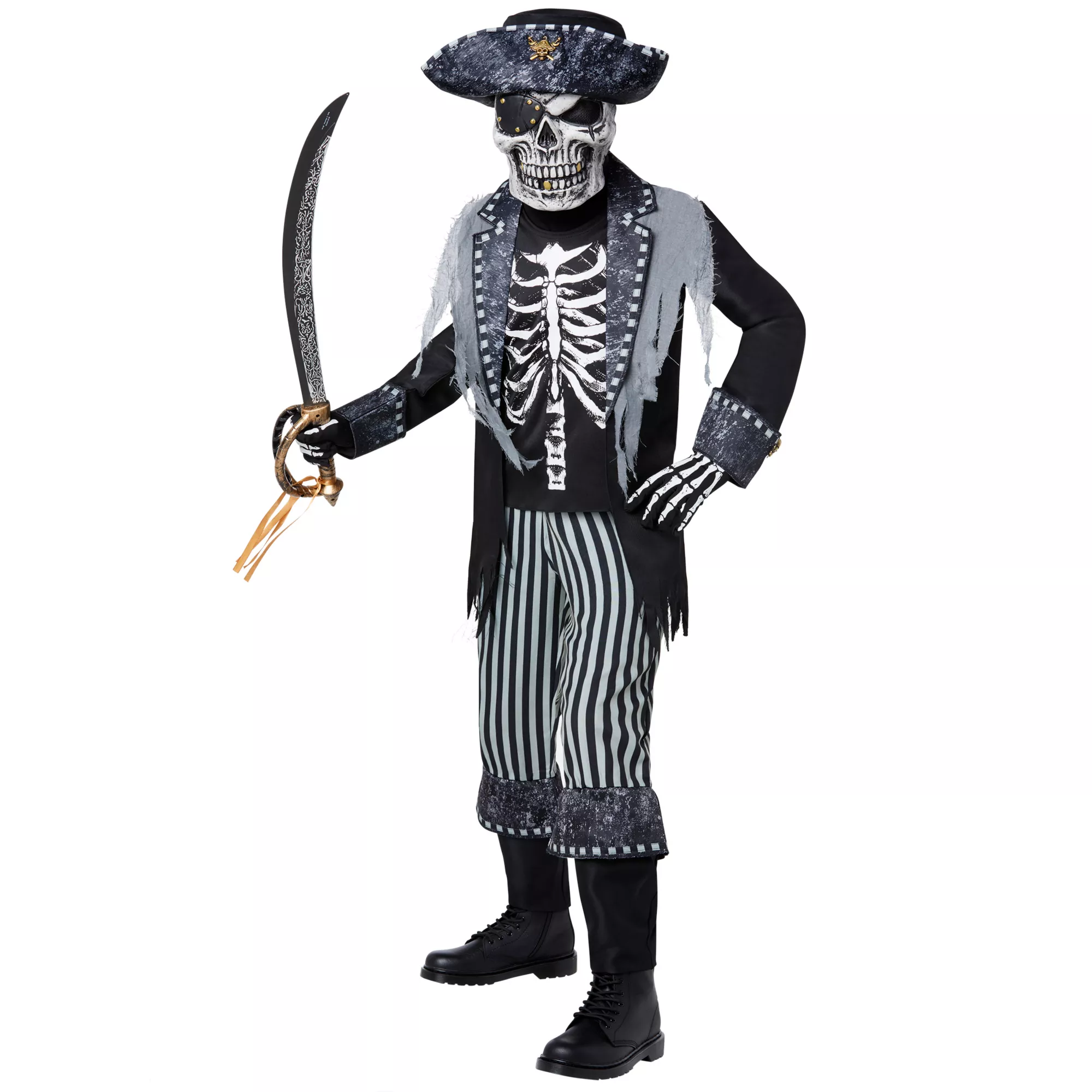Kids Skeleton Pirate Costume at Spencer's