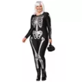 Adult Skeleton Plus Size Catsuit at Spirit Halloween